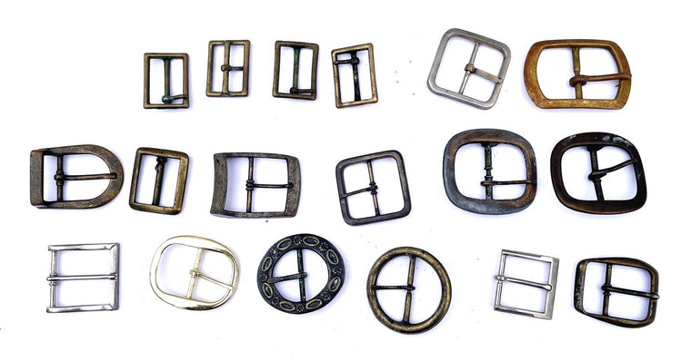 Belt Buckle Assorted Vintage Lot Of 18 Belt Buckles